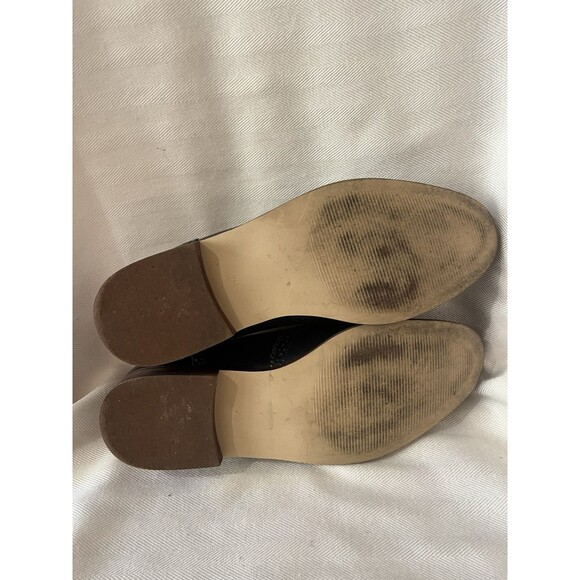 Talbots Navy Blue Leighton Tassel Wingtip Dress Loafer, Women 7m‎ All Leather - Picture 8 of 9